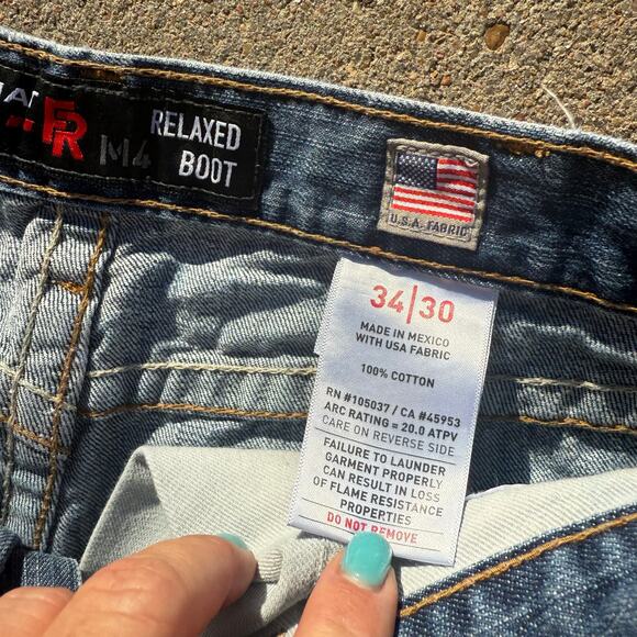 Ariat 34x30 FR M4 Relaxed Basic Boot Cut Jeans 10012555 PAIR #8 - Picture 8 of 10